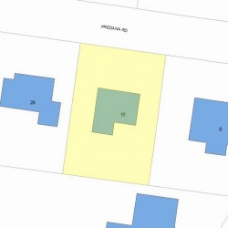 18 Fredana Rd, Newton MA 02468-1104 plot plan