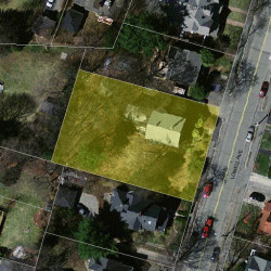 121 Lowell Ave, Newton MA 02460-1521 aerial view