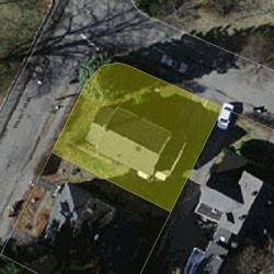 96 Waban St, Newton MA 02458-1415 aerial view