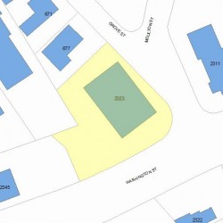 2323 Washington St, Newton MA 02462-1431 plot plan