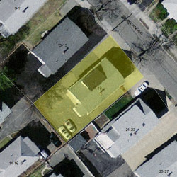 17 Melbourne Ave, Newton MA  02460-1221 aerial view