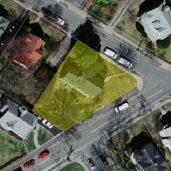 227 Lincoln St, Newton MA 02461-1328 aerial view