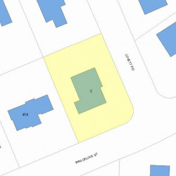 8 Lovett Rd, Newton MA 02459-3105 plot plan