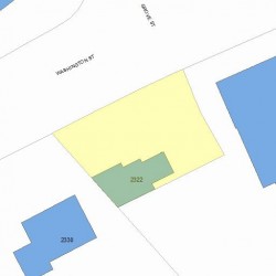 2322 Washington St, Newton MA  02462-1440 plot plan