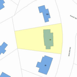 90 Boulder Rd, Newton MA  02459-2653 plot plan