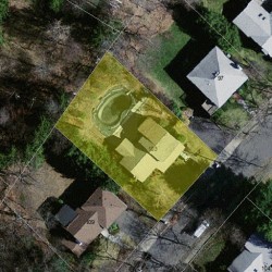 103 Dorcar Rd, Newton MA 02459-3402 aerial view