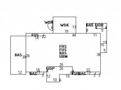 19 Burnham Rd, Newton MA 02465-2927 floor plan