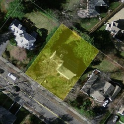 816 Dedham St, Newton MA  02459-3314 aerial view