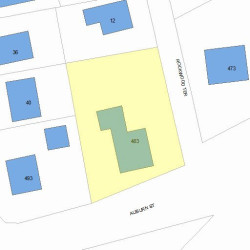 483 Auburn St, Newton MA 02466-1801 plot plan