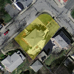 6 Ashmont Ave, Newton MA  02458-1208 aerial view