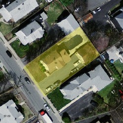 56 Parsons St, Newton MA  02465-2136 aerial view