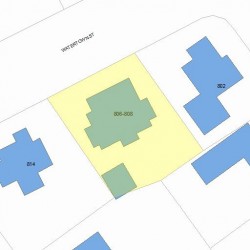806 Watertown St, Newton MA  02465-2116 plot plan