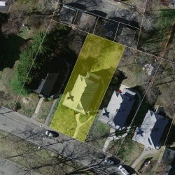 77 Waban St, Newton MA 02458-1456 aerial view