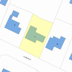41 Lombard St, Newton MA 02458-2513 plot plan