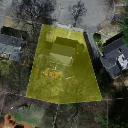 297 Islington Rd, Newton MA  02466-1020 aerial view