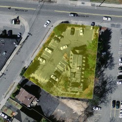 1126 Beacon St, Newton MA  02461-1151 aerial view