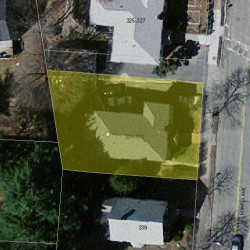 333 Lowell Ave, Newton MA  02460-2150 aerial view