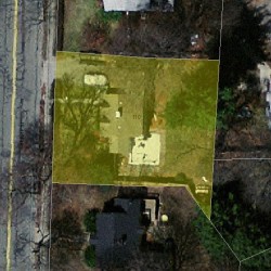 110 Cherry St, Newton MA 02465-1239 aerial view