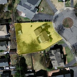 18 Ohio Ave, Newton MA 02464-1320 aerial view