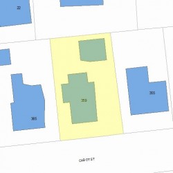 359 Cabot St, Newton MA 02460-2253 plot plan