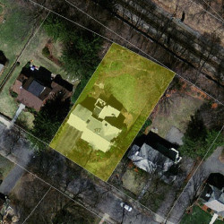 177 Dorset Rd, Newton MA  02468-1452 aerial view