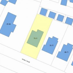 81 Waban St, Newton MA 02458-1456 plot plan