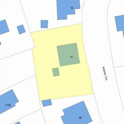 68 Indiana Ter, Newton MA  02464-1337 plot plan