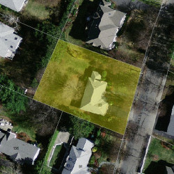83 Oak Hill St, Newton MA  02459-3454 aerial view