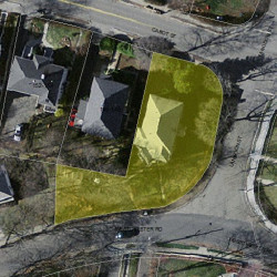 142 Cabot St, Newton MA 02458-2536 aerial view