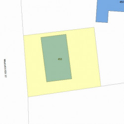 458 Winchester St, Newton MA  02461-2013 plot plan