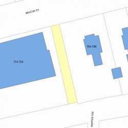 710 Beacon St, Newton MA 02459-1943 plot plan