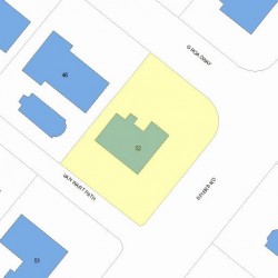 52 Van Wart Path, Newton MA 02459-3722 plot plan