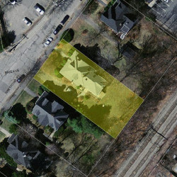 34 Hartford St, Newton MA 02461-1517 aerial view