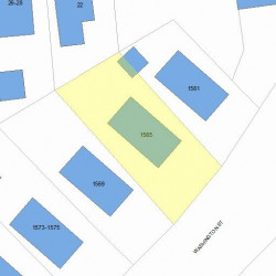 1565 Washington St, Newton MA  02465-2222 plot plan