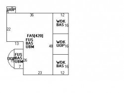 128 Highland St, Newton MA 02465-2406 floor plan