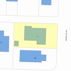 11 Walnut Hill Rd, Newton MA  02459-2642 plot plan