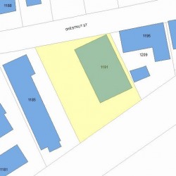 1191 Chestnut St, Newton MA 02464-1351 plot plan