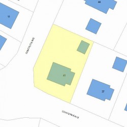 41 Converse Ave, Newton MA 02458-2503 plot plan