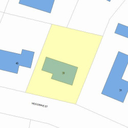 39 Woodbine St, Newton MA 02466-1808 plot plan