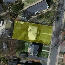 43 Walker St, Newton MA 02460-1519 aerial view