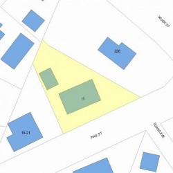 15 Pine St, Newton MA  02465-1416 plot plan