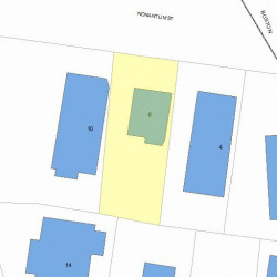 6 Nonantum St, Newton MA  02458-2432 plot plan