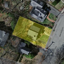 37 Manchester Rd, Newton MA 02461-1120 aerial view