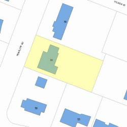 84 Winslow Rd, Newton MA  02468-1712 plot plan