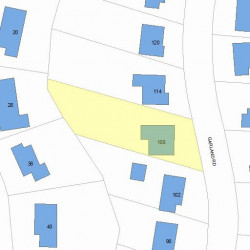 108 Garland Rd, Newton MA 02459-1710 plot plan