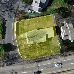 435 Boylston St, Newton MA  02459-2844 aerial view