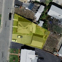 114 Tolman St, Newton MA 02465-1022 aerial view