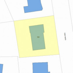 162 Evelyn Rd, Newton MA 02468-1042 plot plan