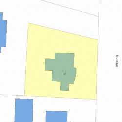 57 Cherry St, Newton MA 02465-1235 plot plan