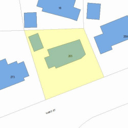 265 Ward St, Newton MA 02459-1212 plot plan